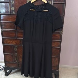 Elegant Black THE KOOPLES Silk Dress